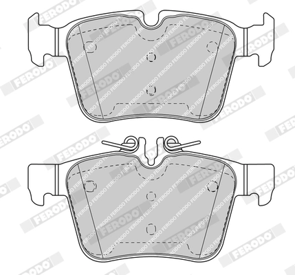 FERODO FDB4487 - Комплект тормозных колодок, дисковый тормоз PREMIER ECO FRICTION
