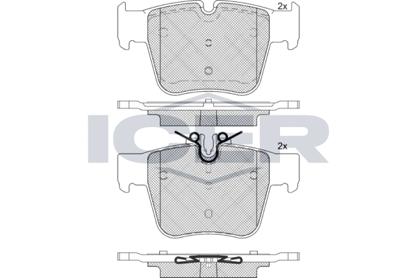ICER 182271 - Тормозные колодки 