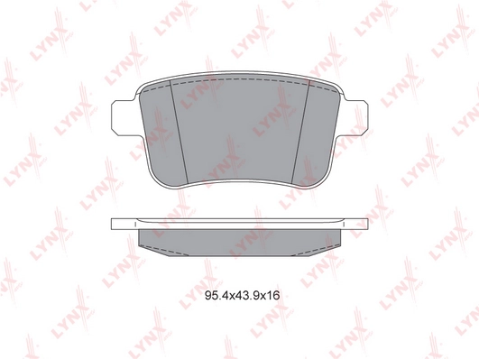 LYNXAUTO BD-6319 - Тормозные колодки 