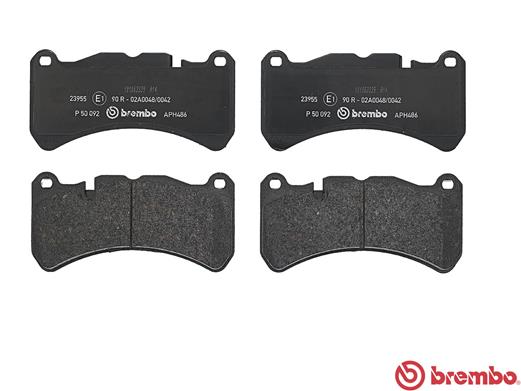 BREMBO P 50 092 - Комплект тормозных колодок, дисковый тормоз PRIME LINE