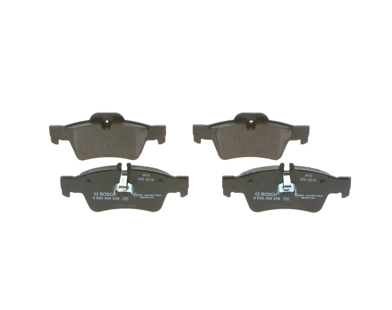 BOSCH 0 986 495 248 - Тормозные колодки 