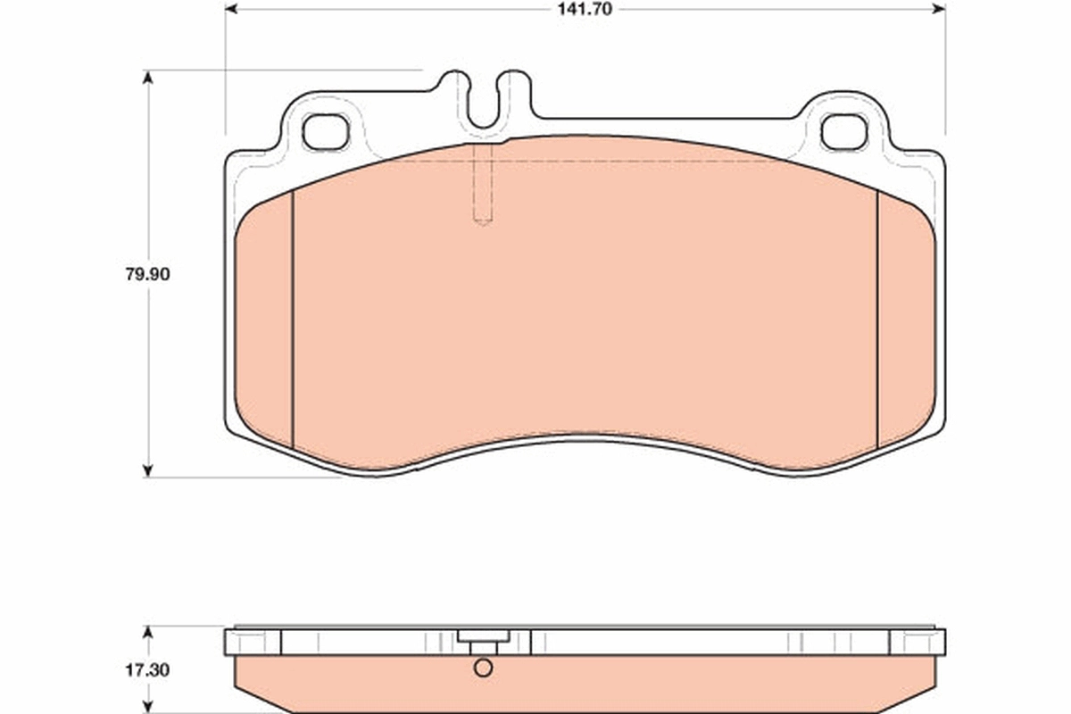 TRW GDB1822 - Тормозные колодки 