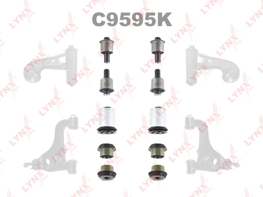 LYNXAUTO C9595K - Подвеска, рычаг независимой подвески колеса KIT