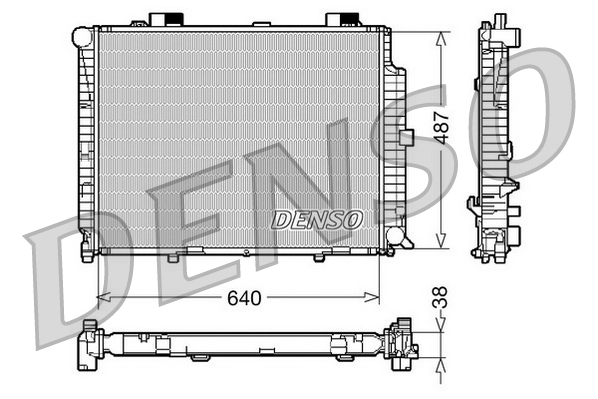 DENSO DRM17087 - Радиатор охлаждения