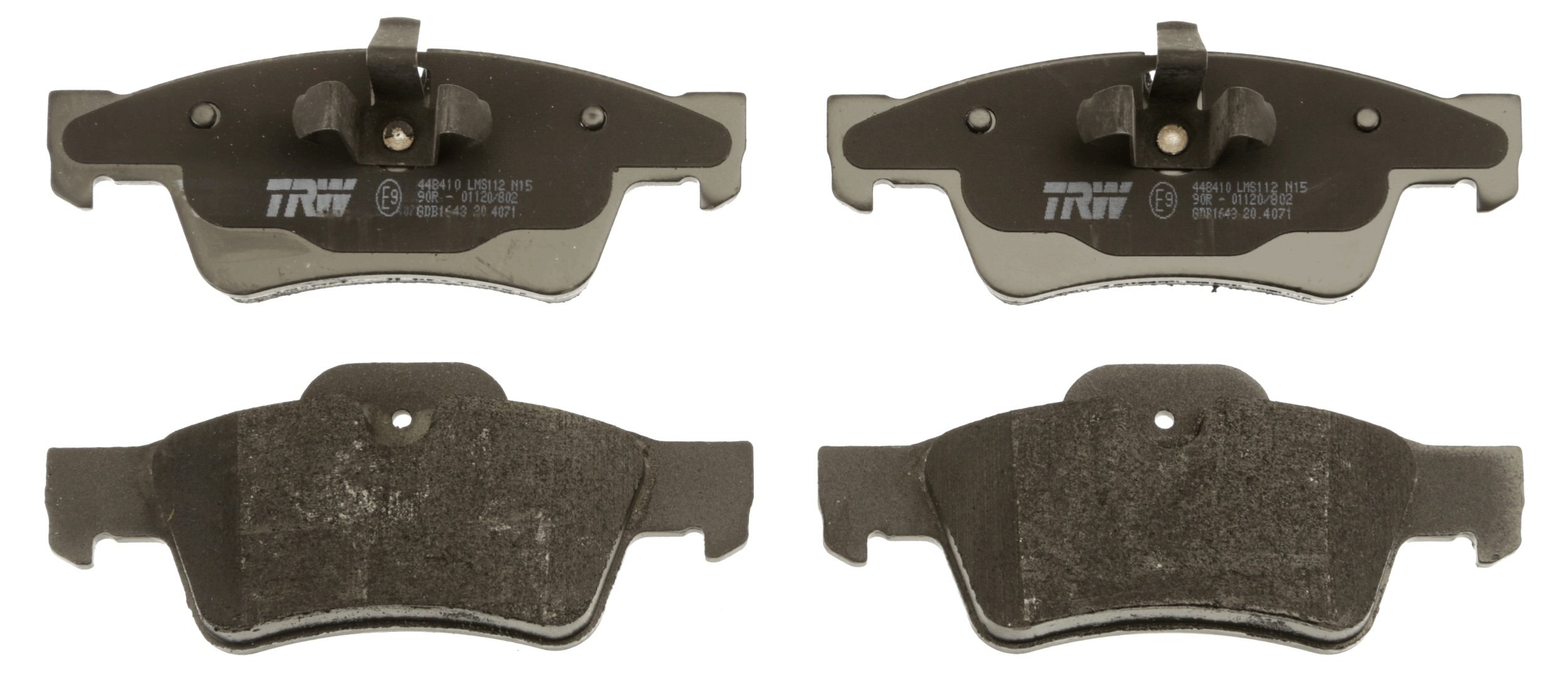 TRW GDB1643 - Комплект тормозных колодок, дисковый тормоз COTEC