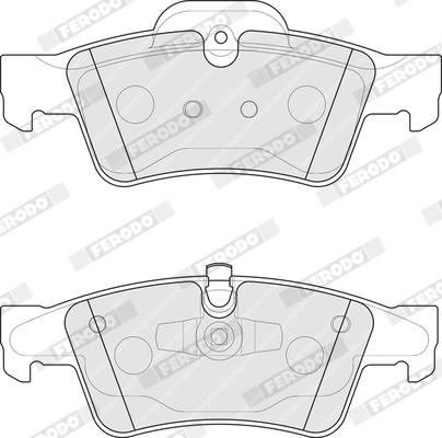 FERODO FDB1831 - Комплект тормозных колодок, дисковый тормоз PREMIER ECO FRICTION