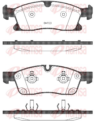 REMSA 1430.10 - Тормозные колодки 