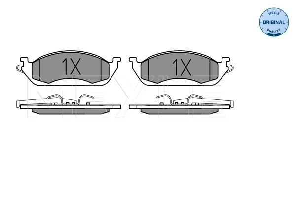 MEYLE 025 231 9317/W - Комплект тормозных колодок, дисковый тормоз MEYLE-ORIGINAL: True to OE.