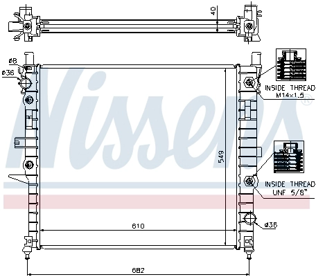 NISSENS 62788A - Радиатор охлаждения