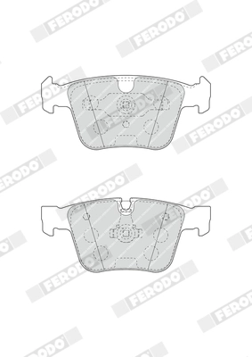 FERODO FDB4413 - Комплект тормозных колодок, дисковый тормоз PREMIER ECO FRICTION