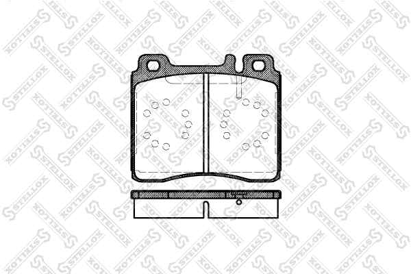 STELLOX 431 000B-SX - Тормозные колодки 