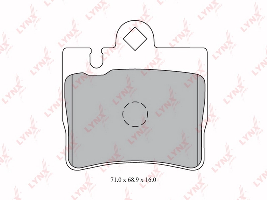 LYNXAUTO BD-5334 - Тормозные колодки 