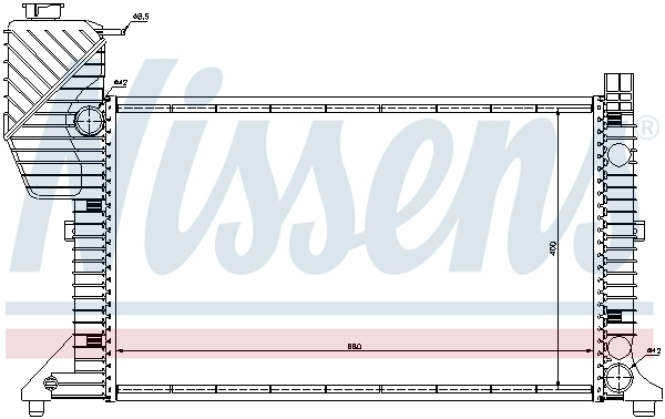 NISSENS 62664A - Радиатор охлаждения