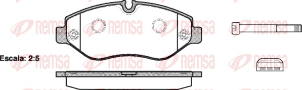 REMSA 1245.00 - Тормозные колодки 