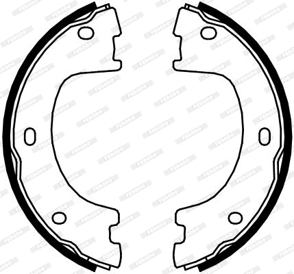 FERODO FSB4103 - Комплект тормозных колодок, стояночная тормозная система PREMIER