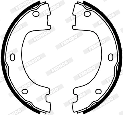 FERODO FSB4103 - Комплект тормозных колодок, стояночная тормозная система PREMIER