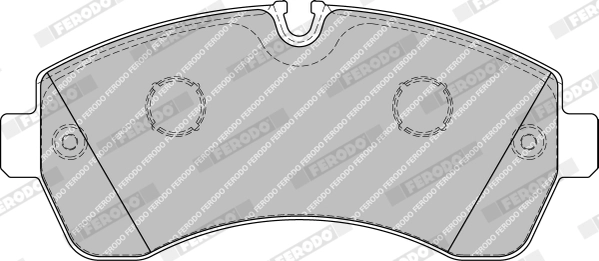 FERODO FVR1777 - Комплект тормозных колодок, дисковый тормоз PREMIER ECO FRICTION