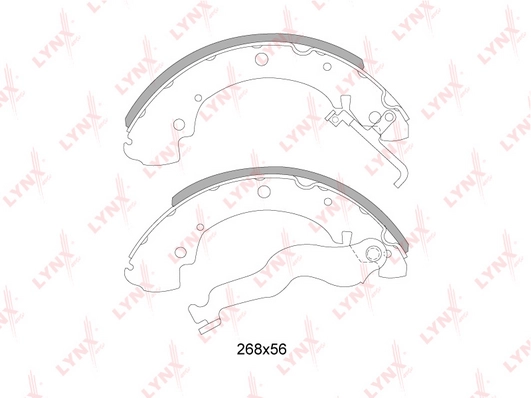 LYNXAUTO BS-8003 - Барабанные колодки
