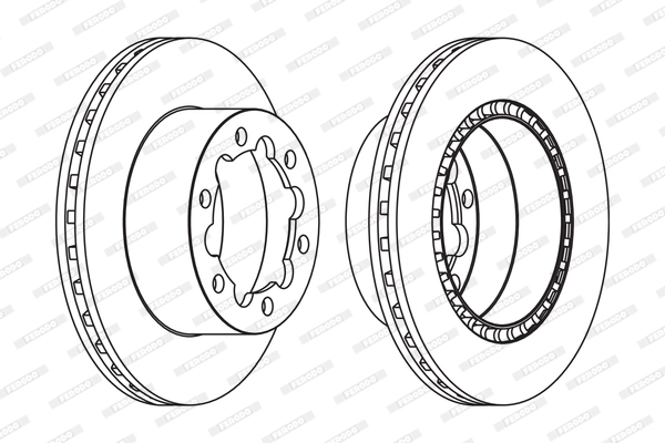 FERODO FCR312A - Тормозной диск PREMIER