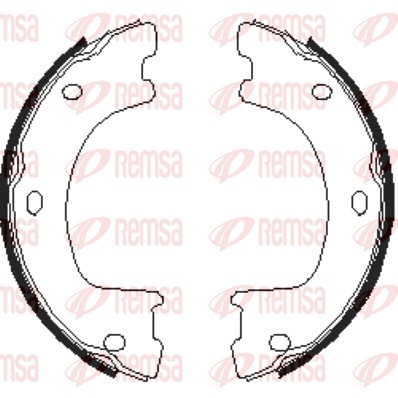 REMSA 4674.00 - Колодки барабанные ручника