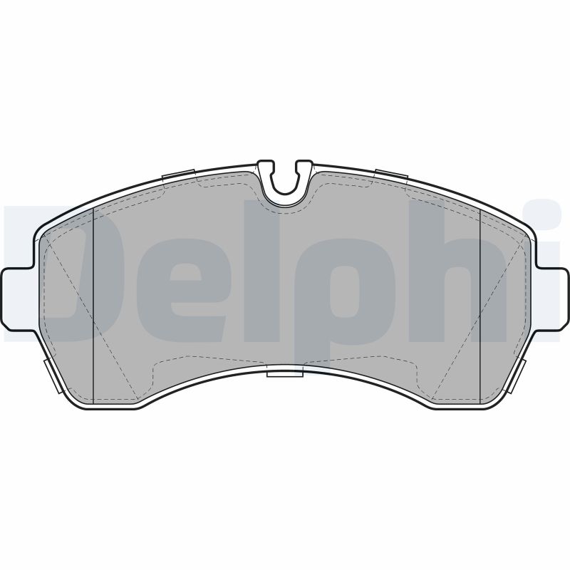 DELPHI LP1981 - Тормозные колодки 