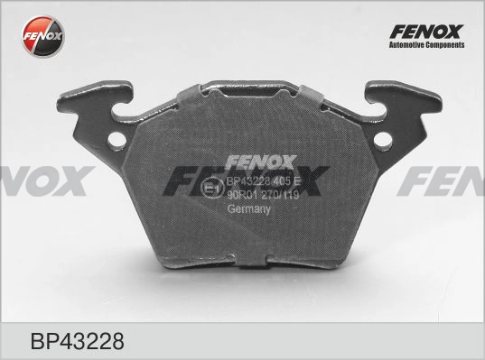 FENOX BP43228 - Тормозные колодки 