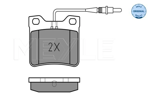MEYLE 025 219 0417/W - Комплект тормозных колодок, дисковый тормоз MEYLE-ORIGINAL: True to OE.