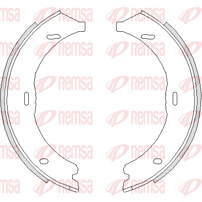 REMSA 4745.00 - Колодки барабанные ручника