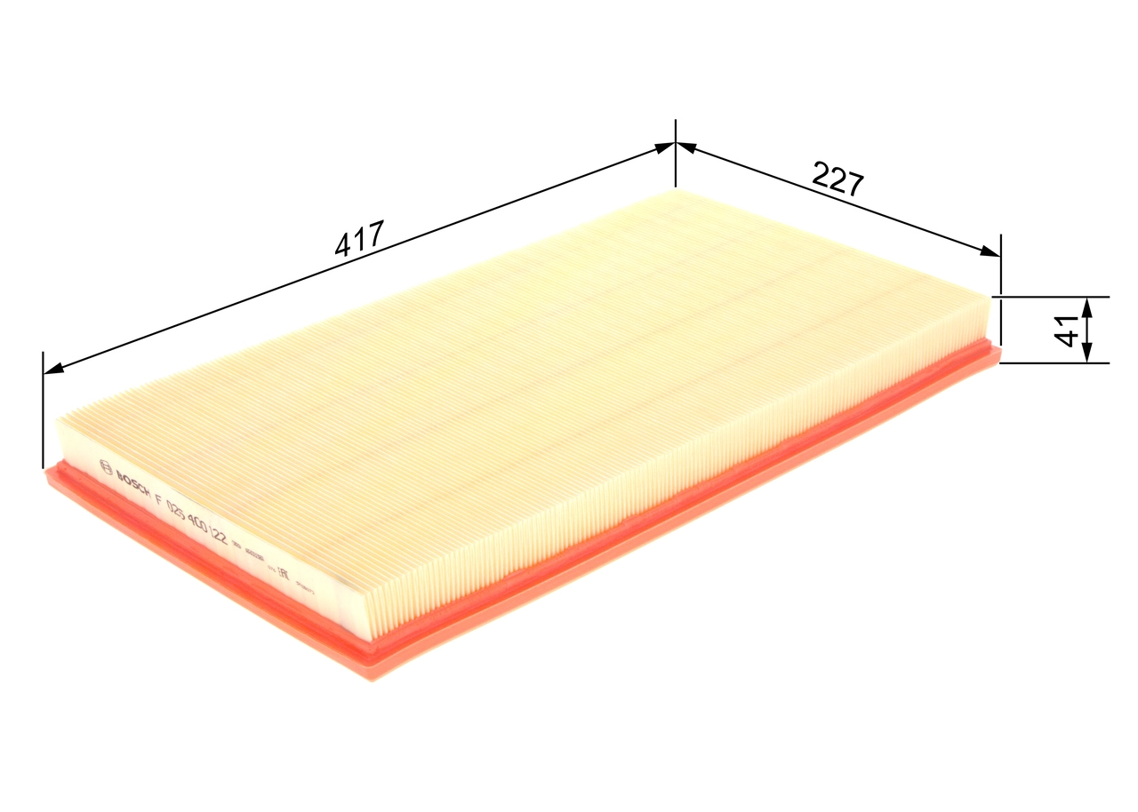 BOSCH F 026 400 122 - Воздушный фильтр