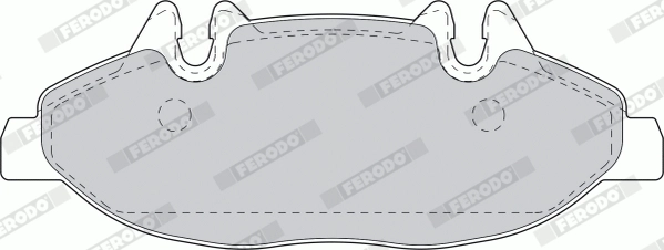 FERODO FVR1493 - Комплект тормозных колодок, дисковый тормоз PREMIER ECO FRICTION