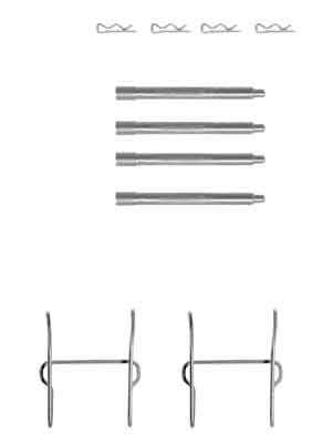TRW PFK357 - Ремкомплект тормозных колодок