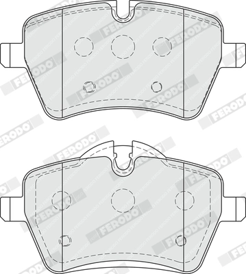 FERODO FDB4080 - Комплект тормозных колодок, дисковый тормоз PREMIER ECO FRICTION