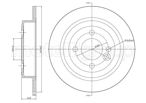 TRUSTING DF697 - Тормозные диски