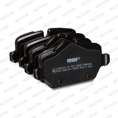 FERODO FDB4383 - Комплект тормозных колодок, дисковый тормоз PREMIER ECO FRICTION