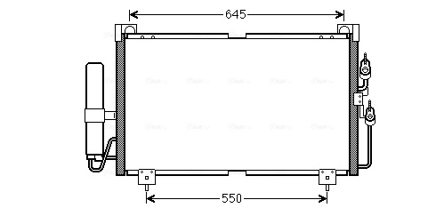 AVA QUALITY COOLING MT5213D - Радиатор кондиционера