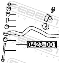 FEBEST 0423-001 - Стойки стабилизатора