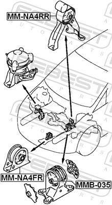 FEBEST MMB-035 - Подушка двигателя