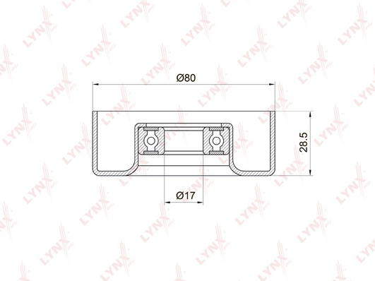 LYNXAUTO PB-5010 - Натяжной ролик