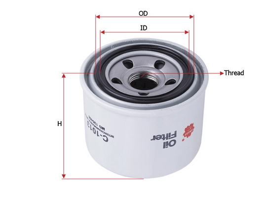 SAKURA AUTOMOTIVE C-1013 - Масляный фильтр