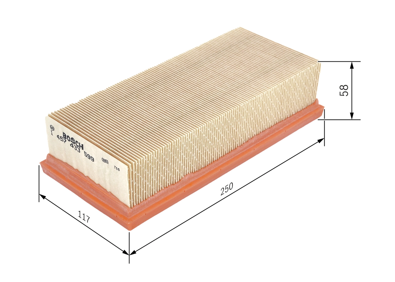 BOSCH 1 457 433 599 - Воздушный фильтр