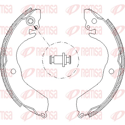 REMSA 4647.00 - Колодки барабанные