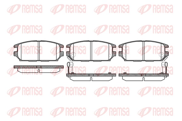 REMSA 0356.12 - Тормозные колодки 