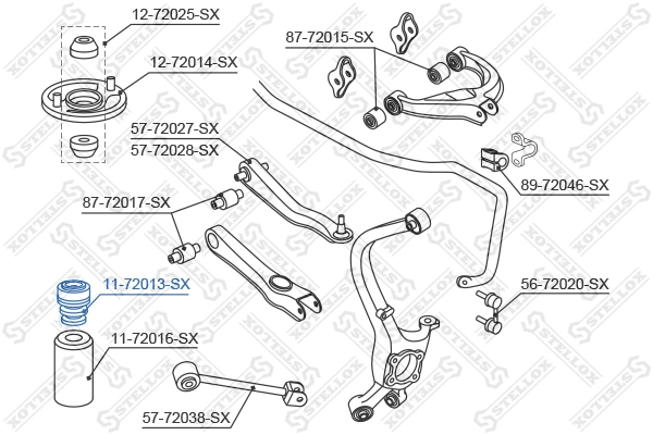 STELLOX 11-72013-SX - Отбойник амортизатора