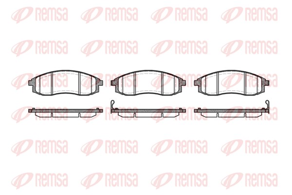 REMSA 0598.12 - Тормозные колодки 