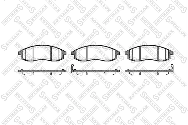 STELLOX 609 012-SX - Тормозные колодки 