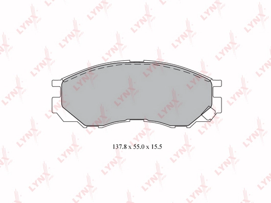 LYNXAUTO BD-5520 - Тормозные колодки 