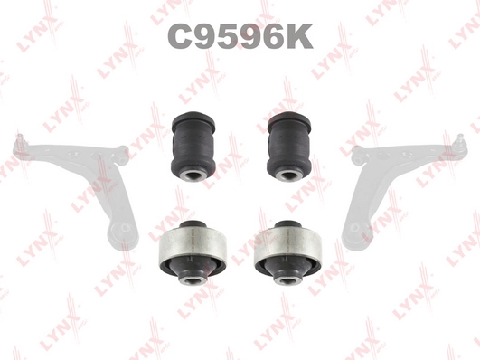 LYNXAUTO C9596K - Подвеска, рычаг независимой подвески колеса KIT