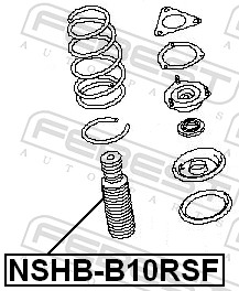 FEBEST NSHB-B10RSF - Пыльник амортизатора