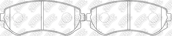 NIBK PN2199 - Тормозные колодки 