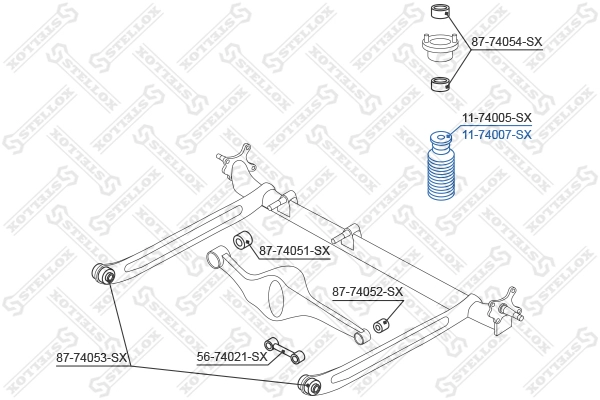STELLOX 11-74007-SX - Отбойник амортизатора